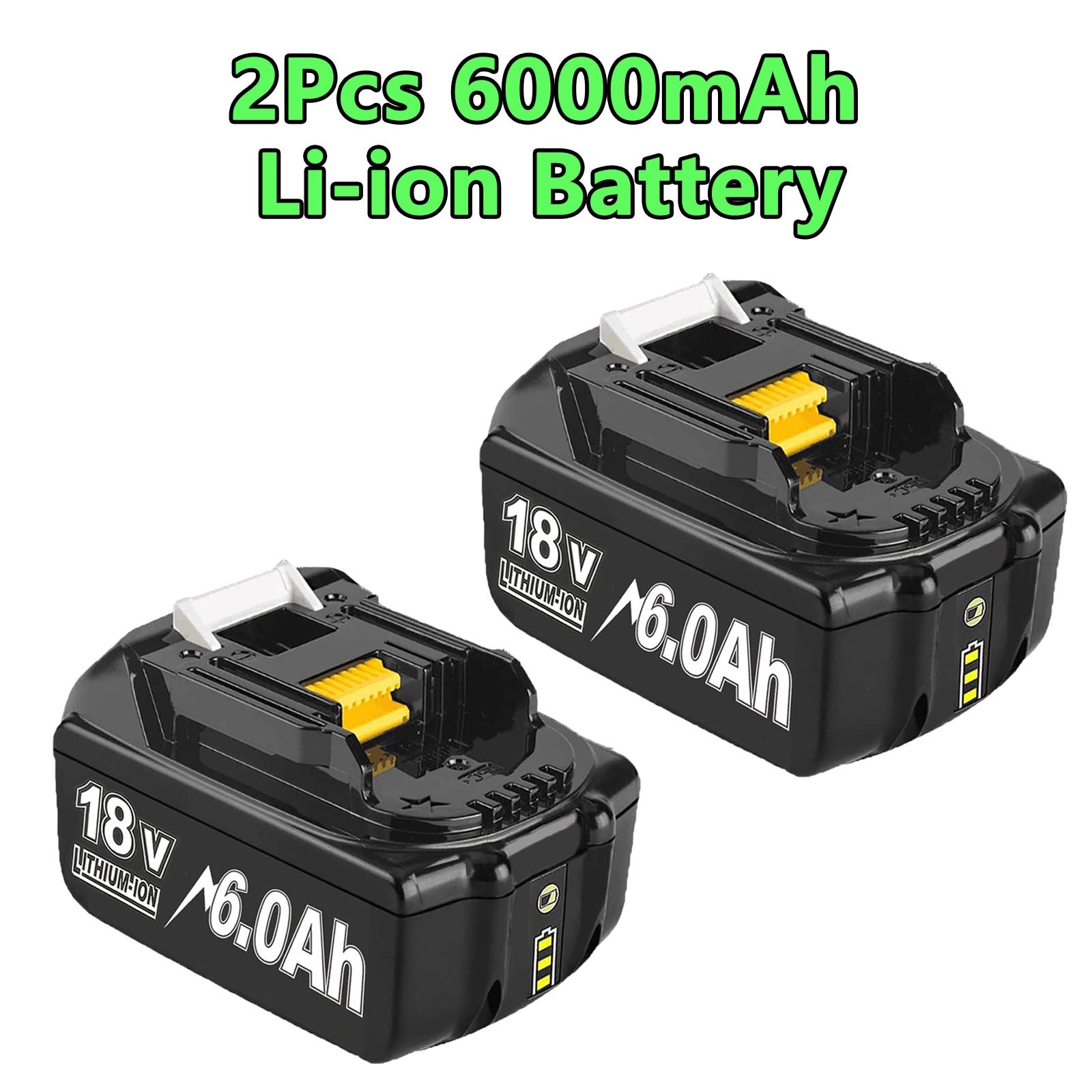 Para Makita BL1830 18V batería 6000mAh batería recargable 18V BL1830 BL1815 BL1860 BL1840 batería de herramienta eléctrica de repuesto