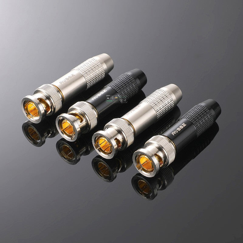 Enchufe macho y hembra Q9 de 75 ohm, HD-SDI digital de alta definición, fácil de soldar, conector BNC 2k, audio y vídeo, cámara HIFI, 1 unidad