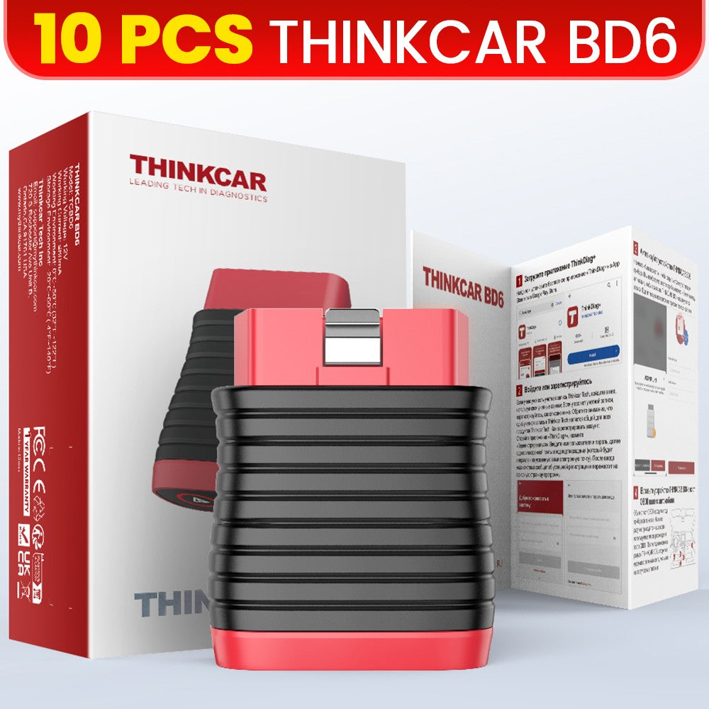 THINKCAR BD6 escáner Bluetooth herramienta de diagnóstico de coche escáner OBD2 sistema completo de diagnóstico 5 restablecer aceite IMMO lector de código de diagnóstico automático