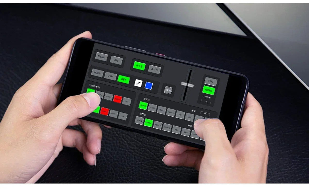 FEELWORLD L4 conmutador de vídeo para cámara, pantalla táctil de 10,1 pulgadas,