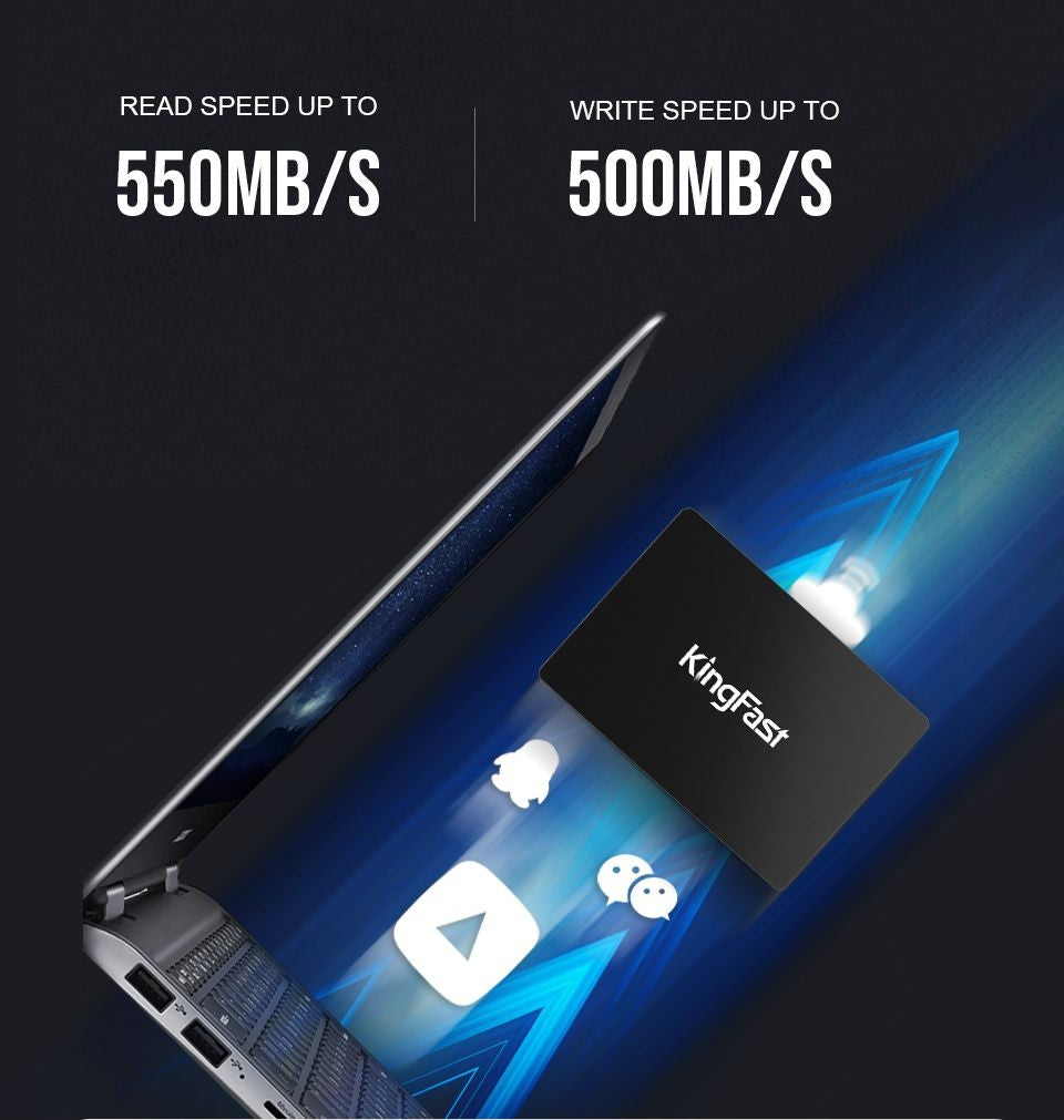 KingFast-disco duro HD para ordenador portátil y de escritorio, unidad de estado sólido Sata 3 de 1TB, 2TB, 512gb, 480gb, 256gb, 240 GB, 128gb, 120gb, 500gb, 2,5 gb