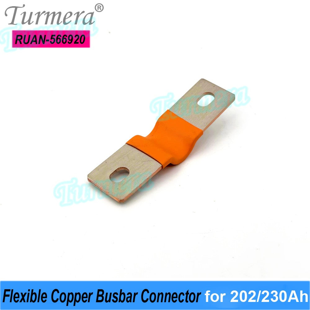 Turmera-batería Lifepo4 de 12V, conector de cobre Flexible, 56mm, 74mm, 2mm, 400A, para uso en batería Lifepo4 de 200Ah, 230Ah, 280Ah, 320Ah