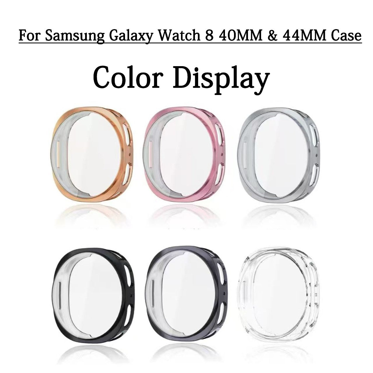 Funda protectora para reloj Samsung Galaxy Watch 8, 7, 40mm/44mm, funda para Samsung Galaxy Watch6 40mm Watch7 44mm/Watch 4/5