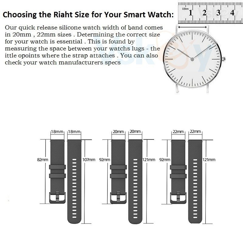 30 Correas de Silicona para Relojes Inteligentes Garmin Venu 3 2s SQ2 Forerunner 165 265 255 245 55 Vivoactive 5/4/4s