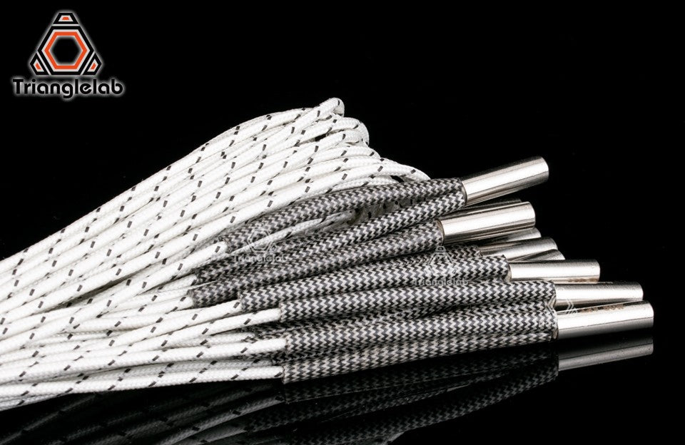 Cartucho Calefactor Trianglelab de 6*20MM 12V / 24V 50W con Cable de 100CM para Impresora 3D, para HOTEND V6 Volcano MK8 MK9
