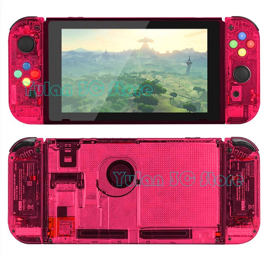Nuevo NIntend Switch, carcasa de repuesto DIY, funda transparente para consola Nintendo Switch, accesorios de juego Joycon derecho e izquierdo