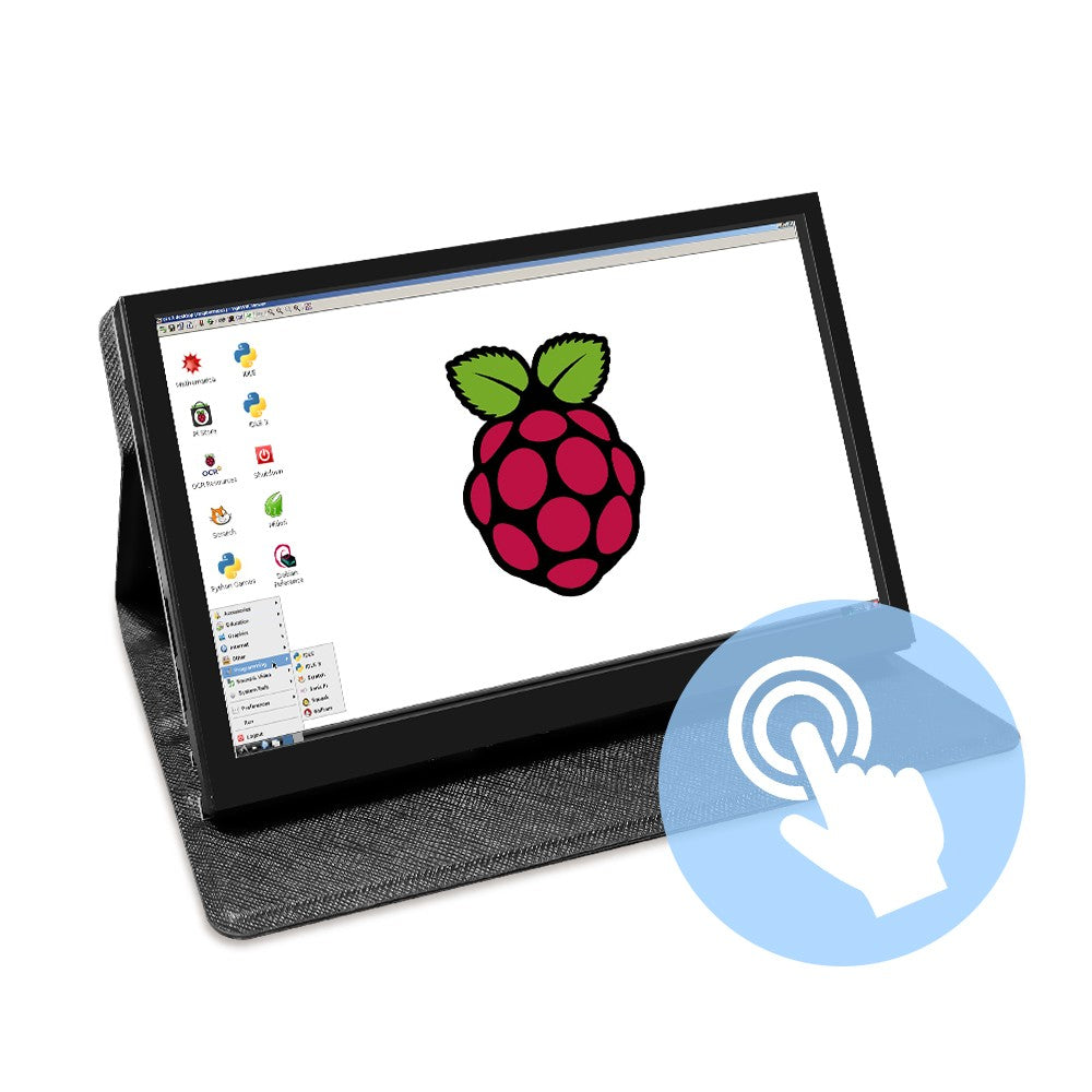 Monitor Portátil con Pantalla Táctil, Compatible con HDMI, Interfaz Tipo-C, Segunda Pantalla LCD de 7 Pulgadas para PC y Raspberry Pi