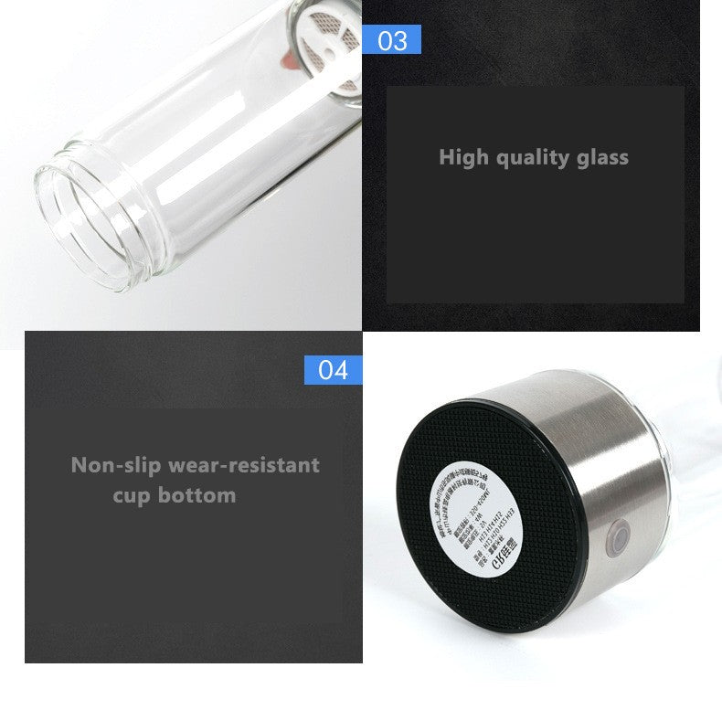 Generador de hidrógeno taza filtro de agua 430ML fabricante alcalino agua rica en hidrógeno botella portátil lonizador pura electrólisis H2