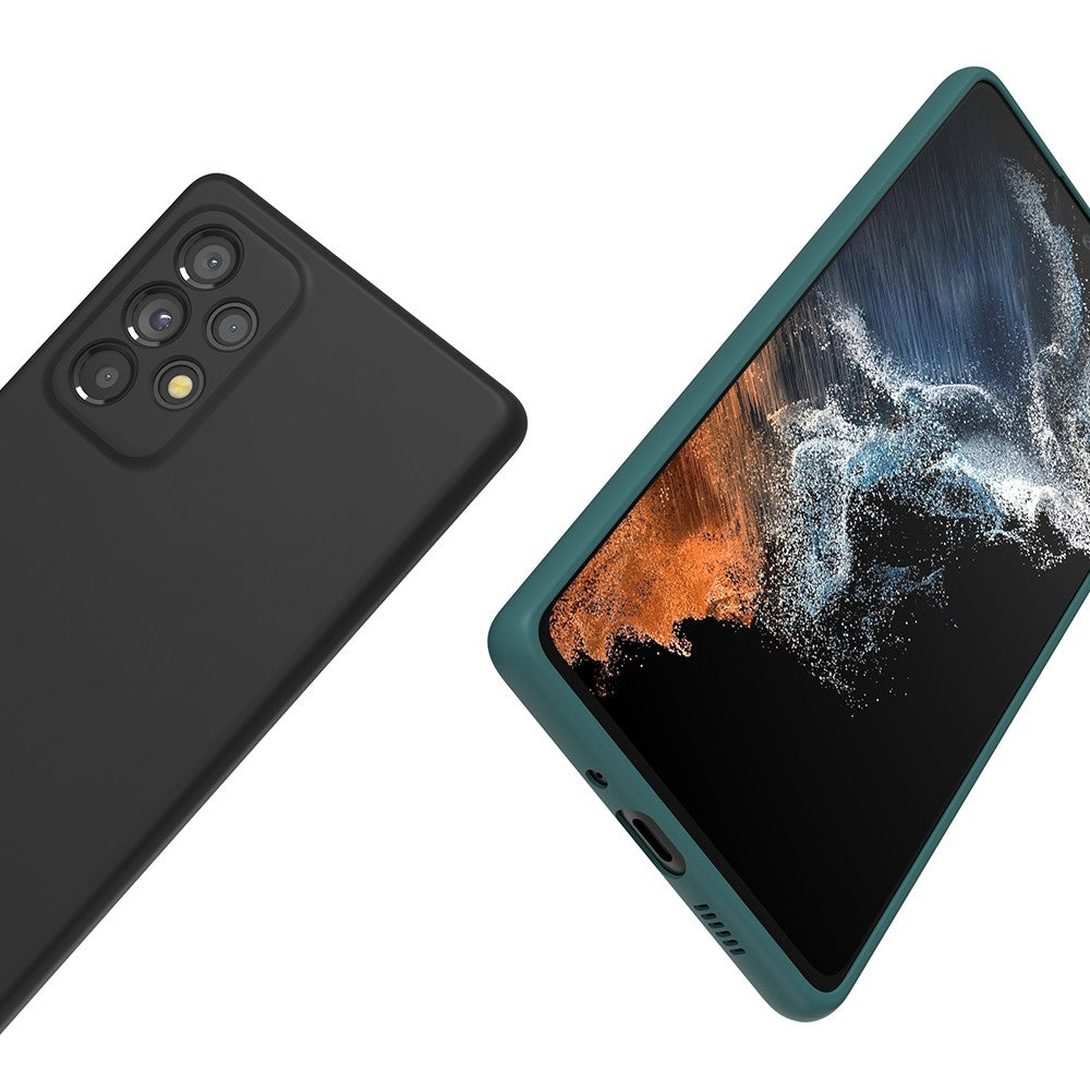 Para Samsung Galaxy A55 A73 A53 A33 A72 A52 A70 A50 A50S A12 funda trasera de silicona líquida para teléfono funda protectora