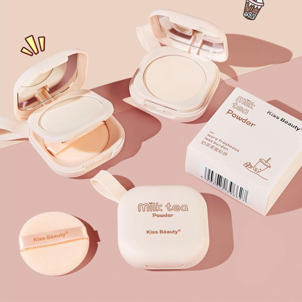 Polvo suelto coreano, corrector totalmente brillante, base Mineral para la cara, Cosméticos de maquillaje duradero, polvo compacto prensado