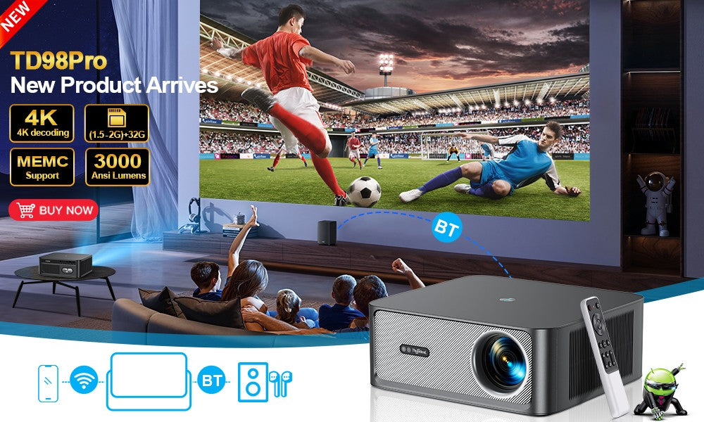 Proyector ThundeaL Full Auto HD 1080P WiFi 6 Android TD97 Pro TD97Pro Proyector