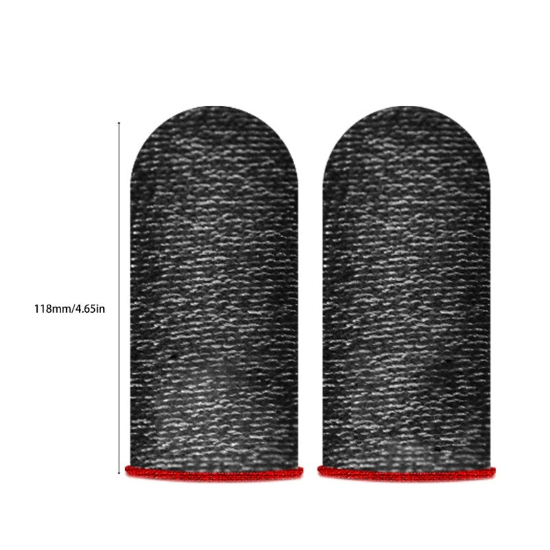 Guantes de dedo a prueba de sudor para juegos de teléfono, funda antideslizante para los dedos, para PUBG, pantalla táctil, acceso práctico, 2 uds.