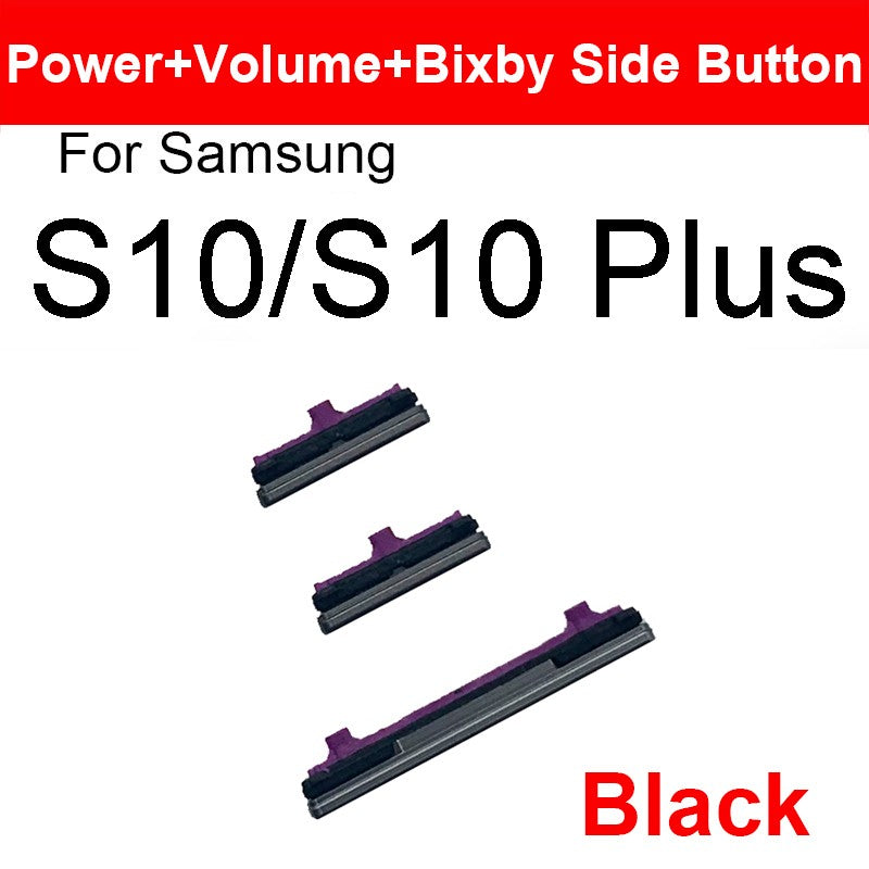 Volumen de encendido y apagado + botón Bixby para Samsung Galaxy S8 S9 S10 Plus, botón de tecla lateral para piezas de reparación Samsung Note 8