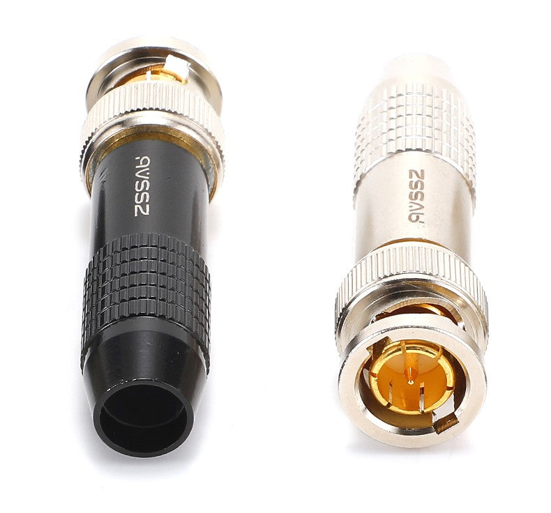 Enchufe macho y hembra Q9 de 75 ohm, HD-SDI digital de alta definición, fácil de soldar, conector BNC 2k, audio y vídeo, cámara HIFI, 1 unidad