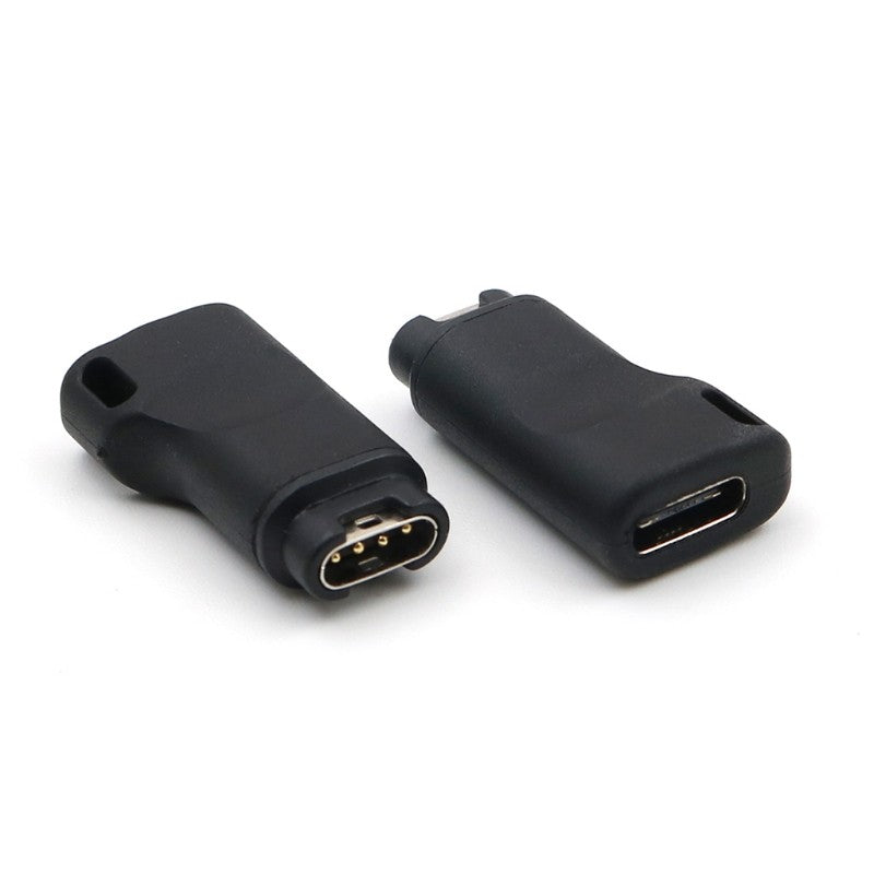 Convertidor de carga USB tipo C hembra a 4 pines para Garmin Forerunner 945 vivoactive3 trainer vivoactive 3 fenix 5X Plus 95AF