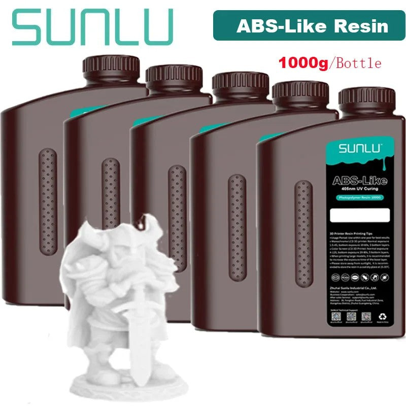 Resina estándar SUNLU/ABS como/lavado con agua/resina estándar 14K 5KG 1KG/botella 405nm resina UV impresión 3D para impresora LCD 3D