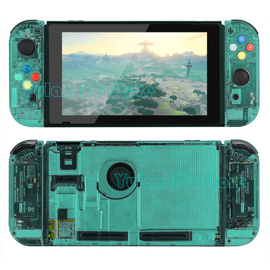 Nuevo NIntend Switch, carcasa de repuesto DIY, funda transparente para consola Nintendo Switch, accesorios de juego Joycon derecho e izquierdo