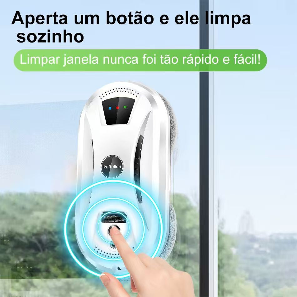 Robot de limpieza de ventanas PuRuiKai, limpiador de ventanas eléctrico de alta succión, Robot aspirador con Control remoto anticaída