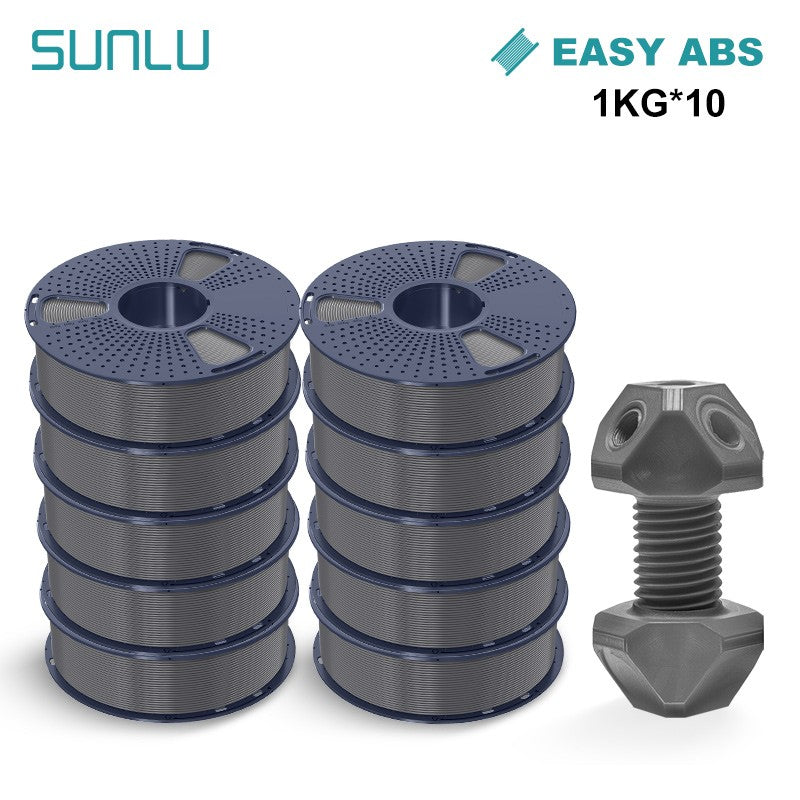 Filamento SUNLU 10KG 3D PLA/PLA PLUS/PETG/filamnet ABS fácil 1,75mm 10 rollos 1KG filamento de impresora 3D bien herido para impresora 3D