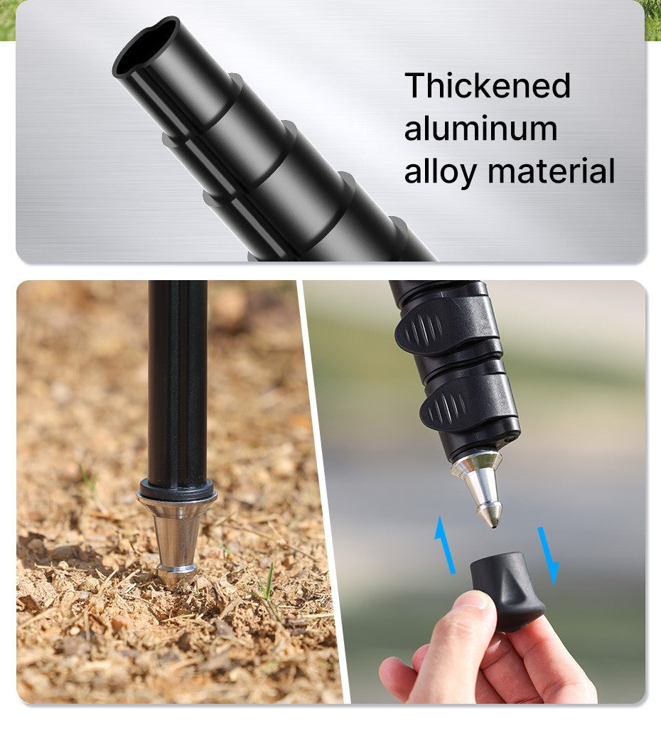 Ulanzi-trípode de aluminio para cámara DSLR, ligero de 1/4 monopié/3/8 pulgadas, palo de Selfie de viaje y senderismo, máx. 155cm, carga de 5KG