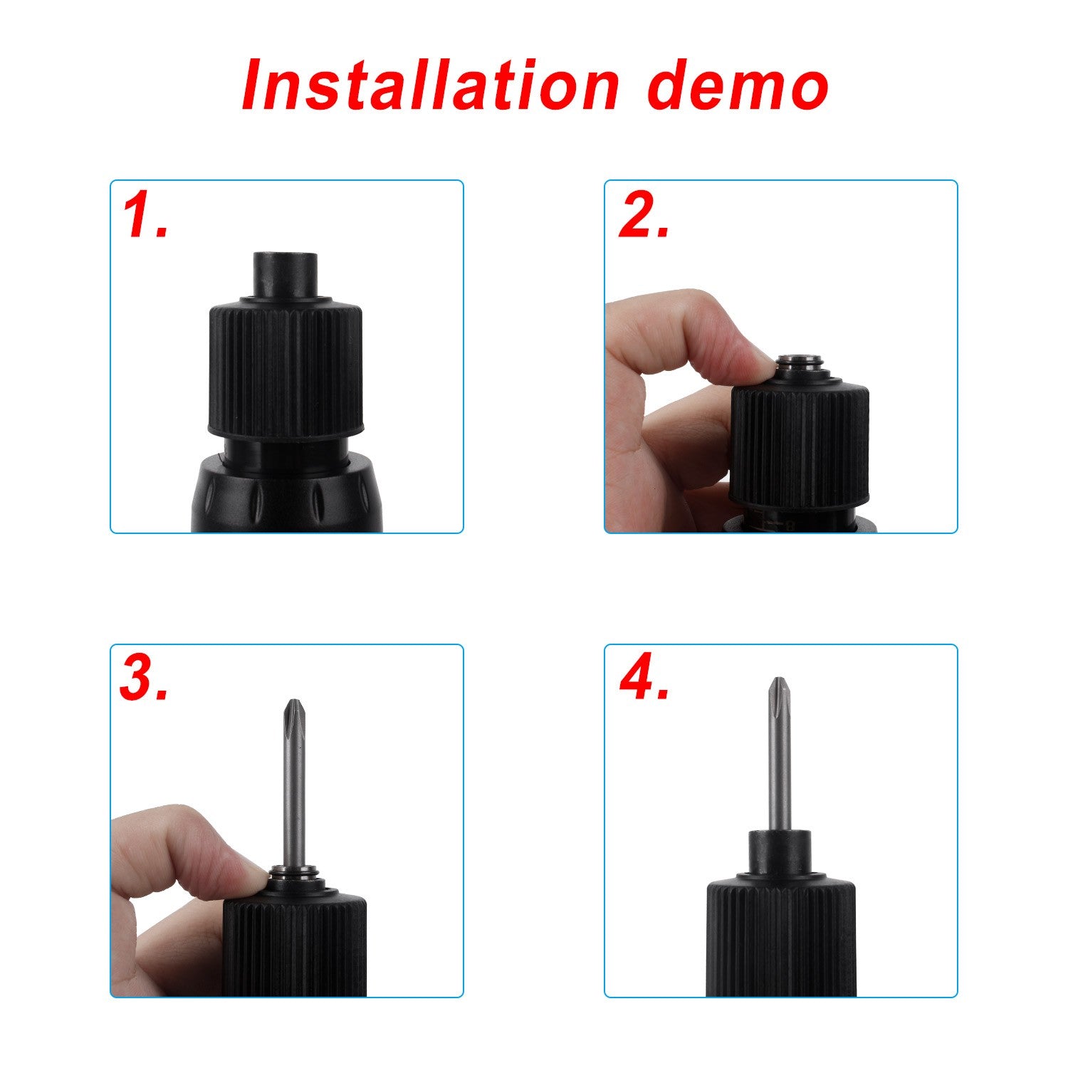 Juego de herramientas eléctricas de 18-36V, destornillador industrial, destornillador semiautomático, Motor de cobre ajustable de torsión apto para puntas de tornillo de 1,2-6mm
