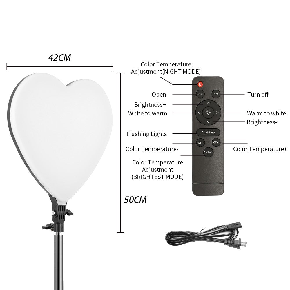 Luz LED de Video SH de 24'' y 90W, Panel de Iluminación Regulable para Fotografía, Selfies, Estudio Fotográfico, Transmisión en Vivo, Lámpara de Relleno con Trípode