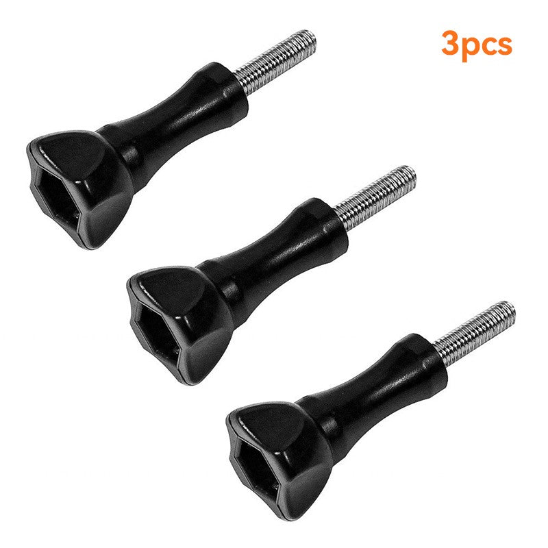 Juego de tornillos de pulgar largos, 1/10 Uds., Compatible con GoPro 13 12 11 10 9 8 cámaras deportivas, tornillos fáciles de apretar y aflojar, acero inoxidable