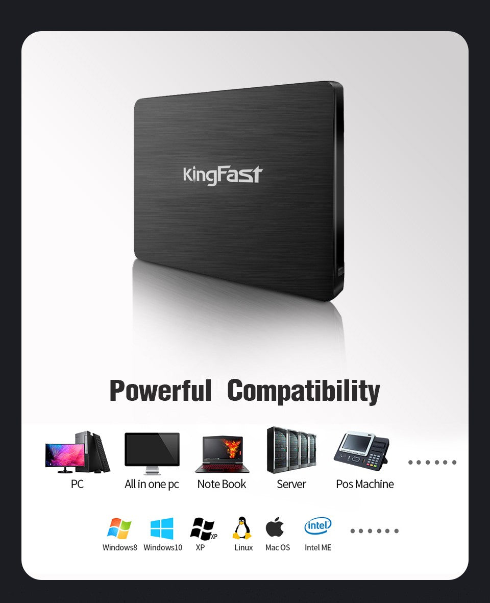 KingFast-disco duro HD para ordenador portátil y de escritorio, unidad de estado sólido Sata 3 de 1TB, 2TB, 512gb, 480gb, 256gb, 240 GB, 128gb, 120gb, 500gb, 2,5 gb