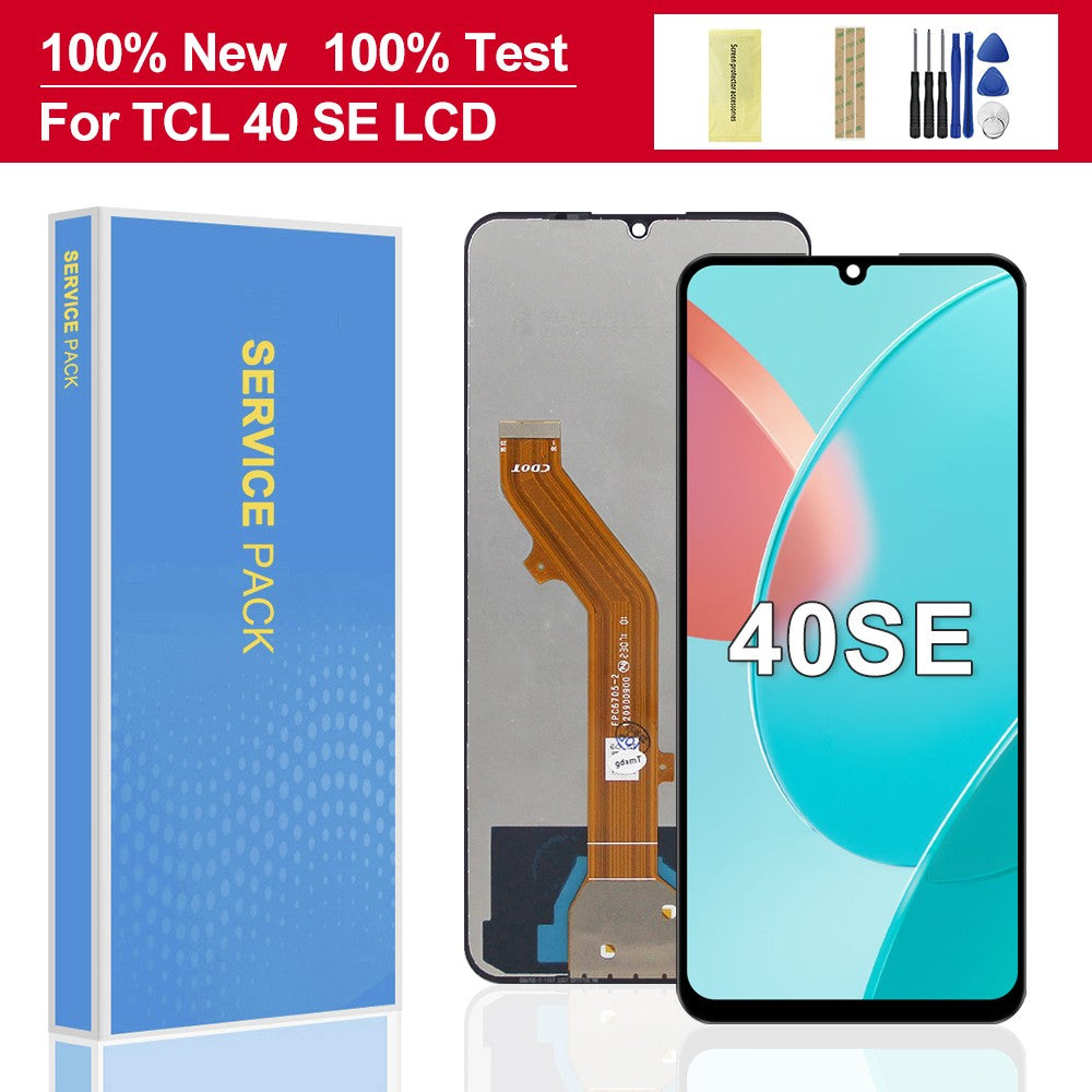 Pantalla LCD de 6,75 pulgadas para TCL 40 SE, montaje de digitalizador con pantalla táctil de repuesto para TCL T610K T610P T610, pieza de reparación de pantalla