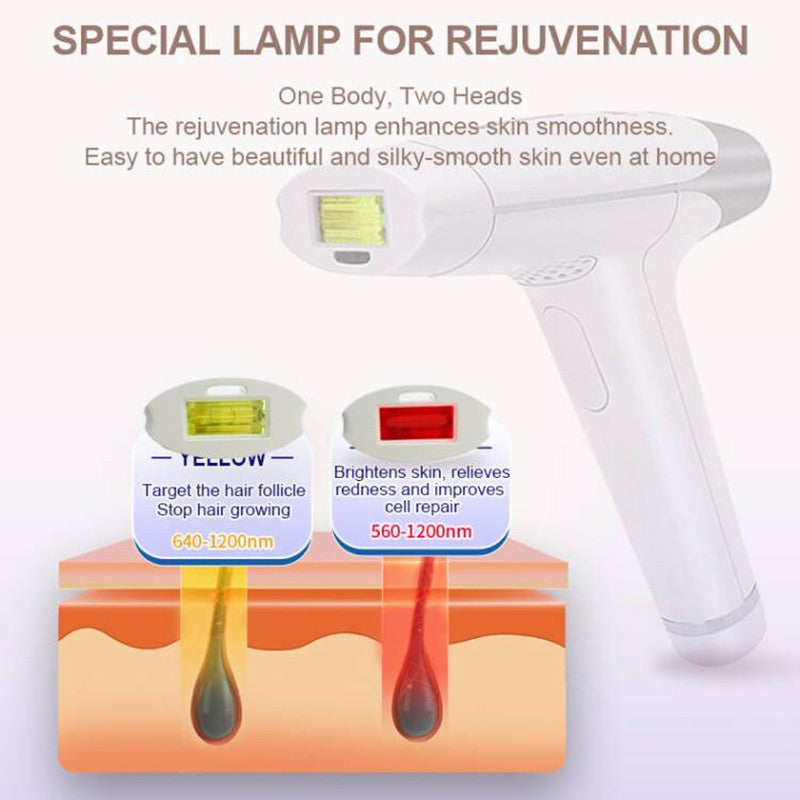 Lescolton 2in1 de depilación láser IPL máquina depiladora láser depilación permanente Bikini Trimmer eléctrico depilador un láser