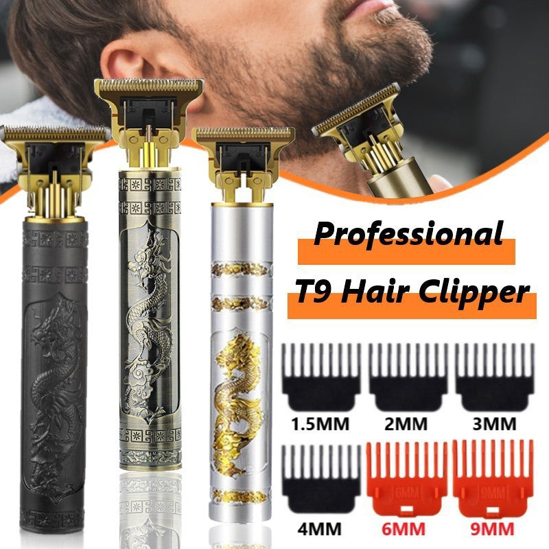 Cortadora de pelo eléctrica, cortadora profesional, cortadora de pelo USB Vintage de alta potencia, cortadora para Barba inalámbrica, peluquero