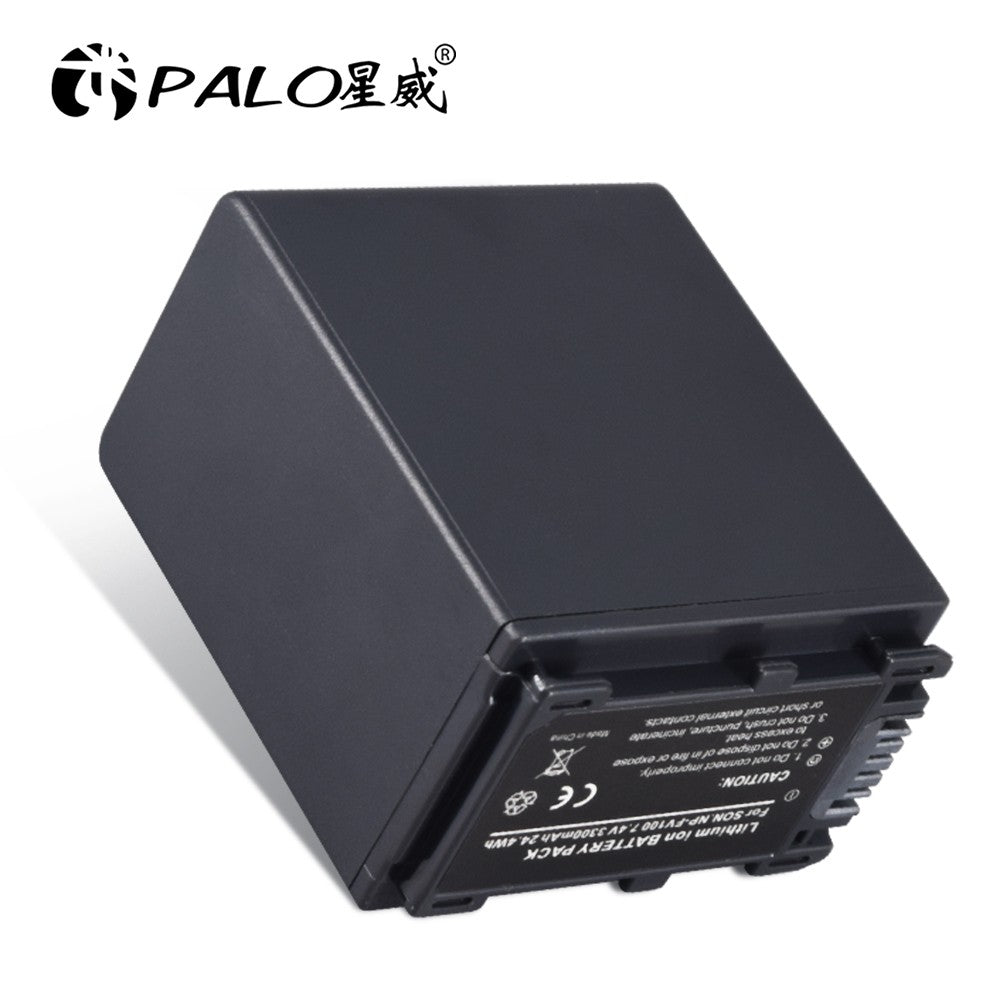 PALO NP-baterías FV100 NP-FV100 FV100, Cargador USB LCD para cámara Sony NP-FV30, NP-FV50, SX83E, SX63E, NP-FV70, AX100E