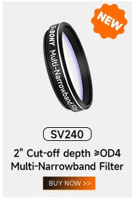 Svbony SV227 filtro de 2/1,25 pulgadas 5nmH-Alpha SII-CCD OIII-CCD banda estrecha para telescopio astronómico fotografía planetaria de espacio profundo