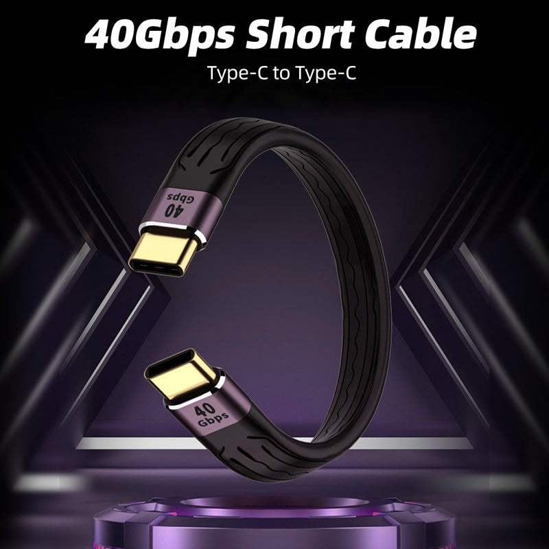 Cable USB C a USB tipo C de 40Gbps para MacBook Pro carga rápida 4,0/3,1 60W 100W PD carga rápida para Samsung Xiaomi Cable de carga
