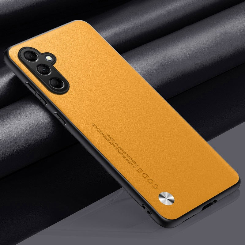 Funda mate M54 para Samsung Galaxy M54 M14 A34 A54 A24 A04 A04S A14 5G, funda de teléfono de protección completa delgada de silicona de cuero PU liso