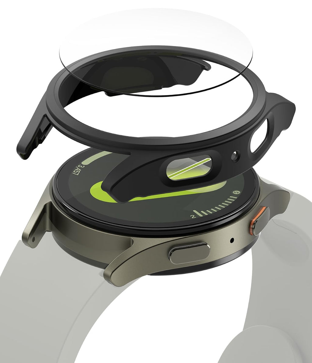 Vidrio y funda para Samsung Galaxy Watch 7, Protector de pantalla de 40mm/44mm, vidrio templado y PC duro, cubierta protectora de parachoques, juego de accesorios