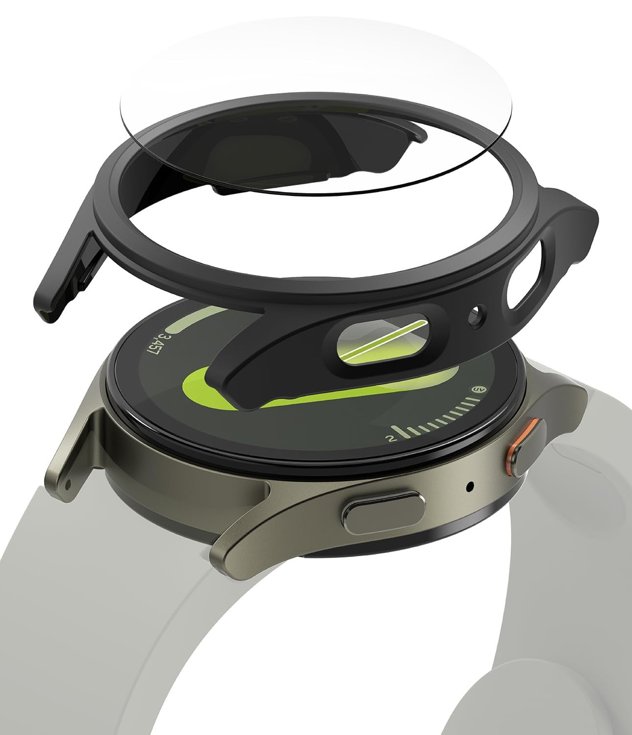 Vidrio y funda para Samsung Galaxy Watch 7, Protector de pantalla de 40mm/44mm, vidrio templado y PC duro, cubierta protectora de parachoques, juego de accesorios