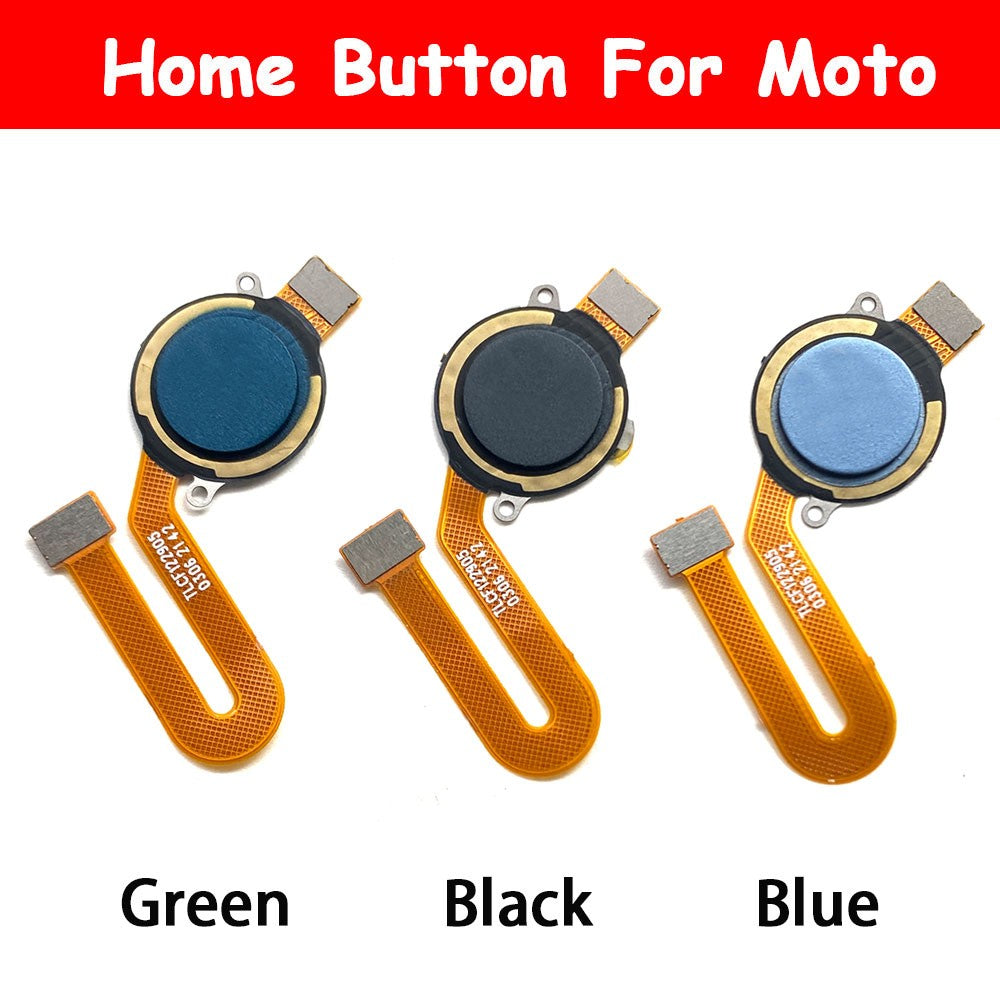 Botón de inicio, Sensor de identificación táctil de huellas dactilares, cinta de Cable flexible, piezas de repuesto para Moto G22 G31 G51 5G G60S G71