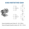 Accesorios para Máquina de Marcado Láser de Fibra, Mesa Giratoria D80 D69 D50 para Tazas, Pulseras y Anillos