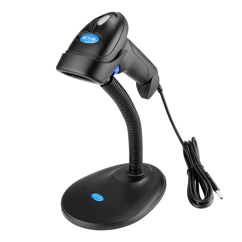 Escáner de código de barras 2D inalámbrico NETUM L8 y lector de código de barras QR 1D/2D con cable L5 PDF417 para terminal POS de inventario