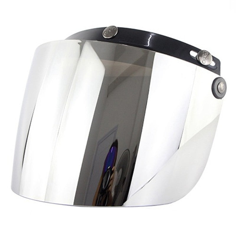 Protector de lente de visera a prueba de viento, 3 Snap, para cascos de motocicleta, abatible hacia arriba y hacia abajo, cara abierta, venta al por mayor