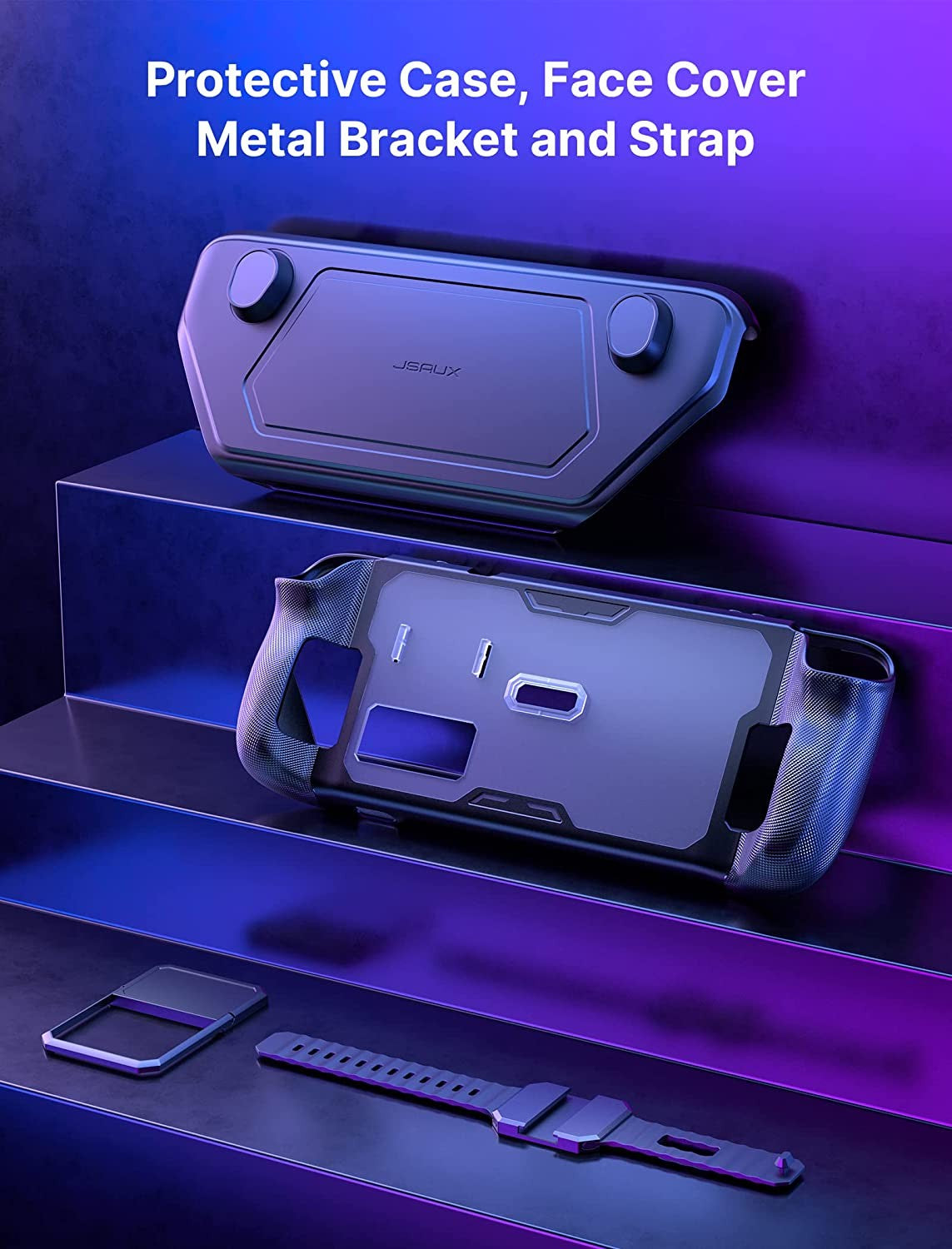 ModCase para Steam Deck, Caja Steam Deck con Hoja Adhesiva 3 Piezas para ModCase para Steam Deck PC0104, Accesorios Steam Deck