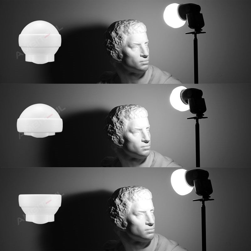 Godox AK-R22 cúpula difusora de fotografía de silicona plegable para flashes de la serie V1 AD100PRO AD200PRO (con H200R) fotografía