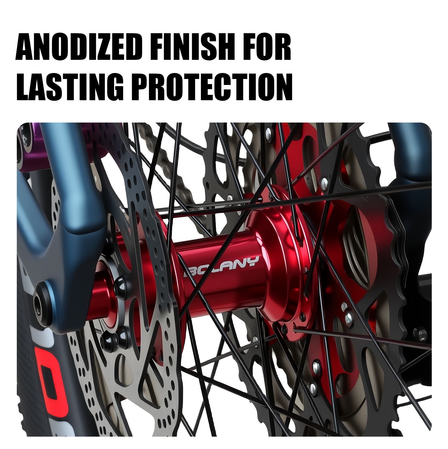 Enviado do Brasil BOLANY MTB Cubo Boost Cube MS 6 Pinos 110x15 Cubo Barulhento para Bicicleta de Montanha 32 Furos Cubo de Bicic