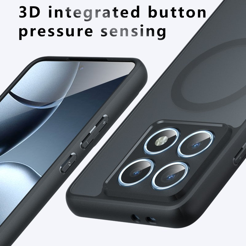 Funda protectora magnética para Xiaomi 14T Pro Armor Funda para Mi 14T Mi14T Pro Funda de teléfono transparente mate a prueba de golpes