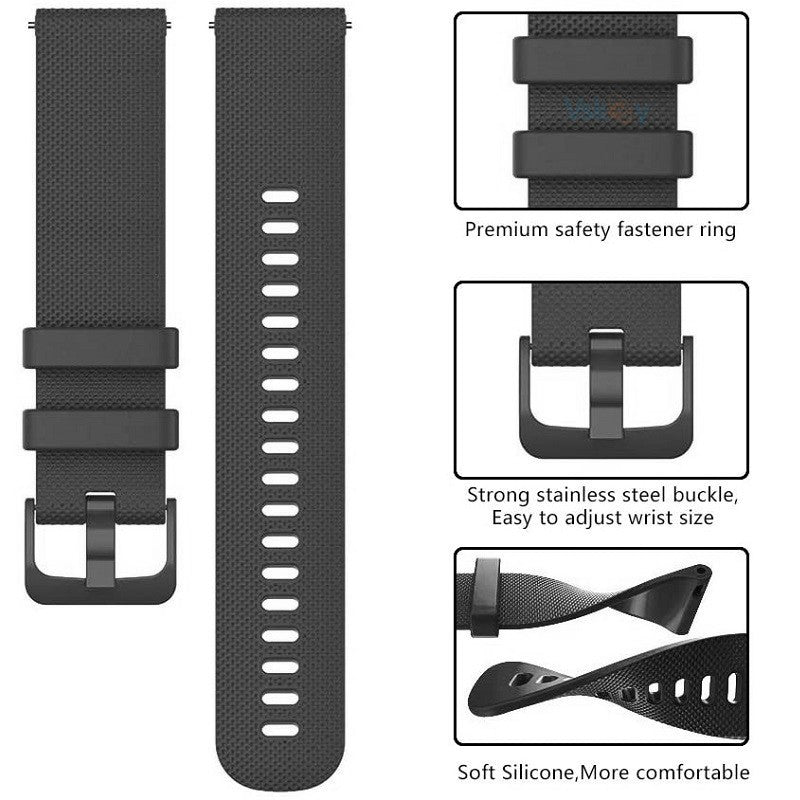 30 Correas de Silicona para Relojes Inteligentes Garmin Venu 3 2s SQ2 Forerunner 165 265 255 245 55 Vivoactive 5/4/4s