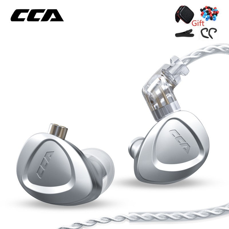 CCA C12 5BA + 1DD auriculares internos híbridos, Unidad de 12 controladores, Monitor de DJ HIFI, auriculares con cancelación de ruido, PC con cable para jugadores
