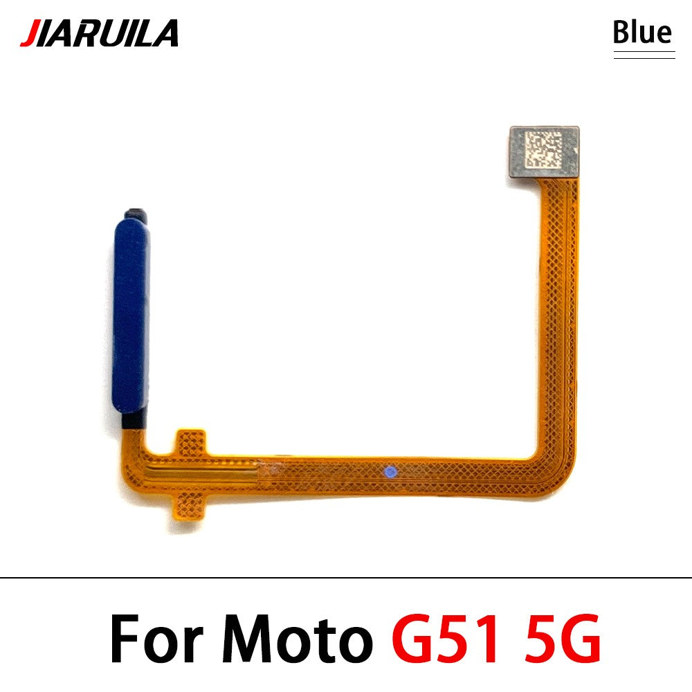 Botón de inicio, Sensor de identificación táctil de huellas dactilares, cinta de Cable flexible, piezas de repuesto para Moto G22 G31 G51 5G G60S G71