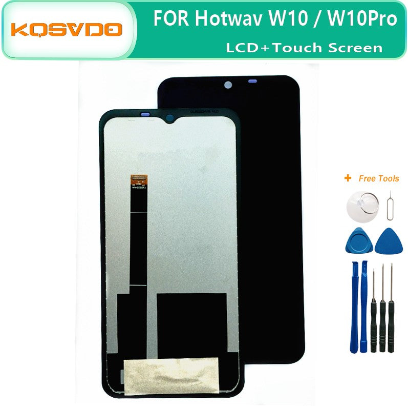 Pantalla LCD de 6,53 pulgadas probada bien para Hotwav W10 / W10 Pro + reemplazo de Panel de cristal de pantalla táctil para pantalla LCD Hotwav W 10 Pro
