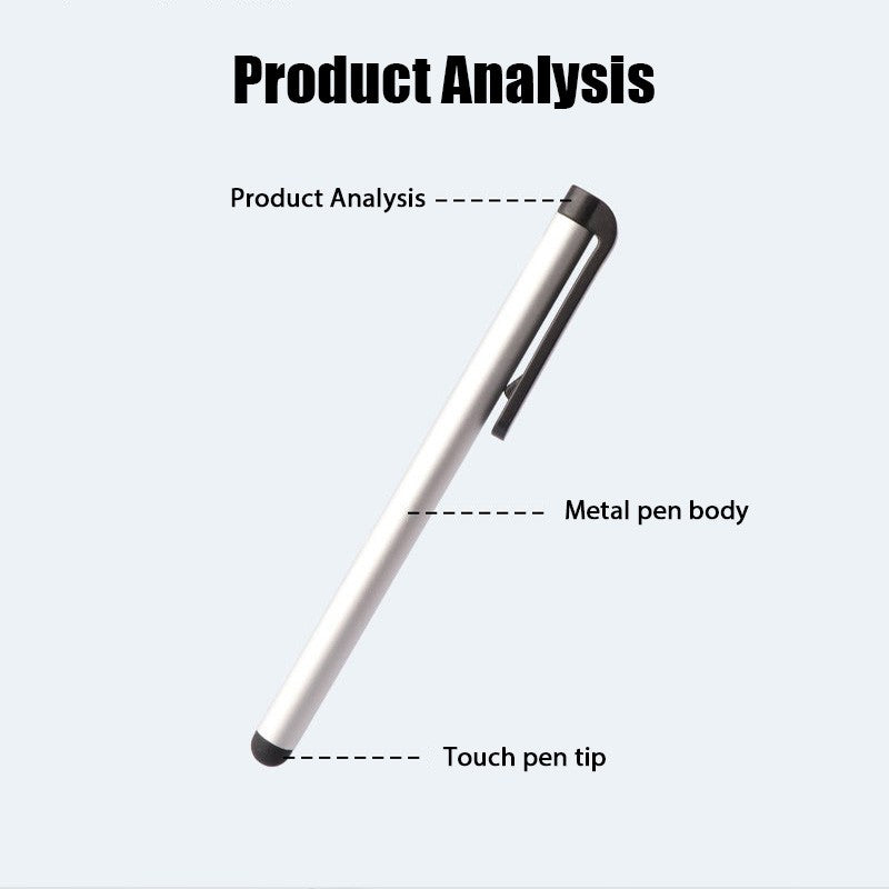 Lápiz óptico Universal de capacitancia, accesorios de pantalla táctil para teléfono móvil, bolígrafo capacitivo de Metal para tableta para Xiaomi y Iphone, 10 Uds.